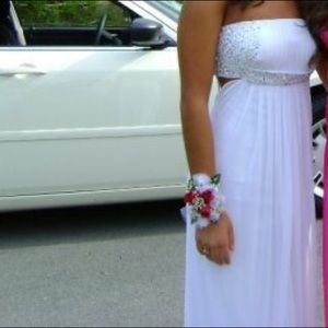 White prom dress